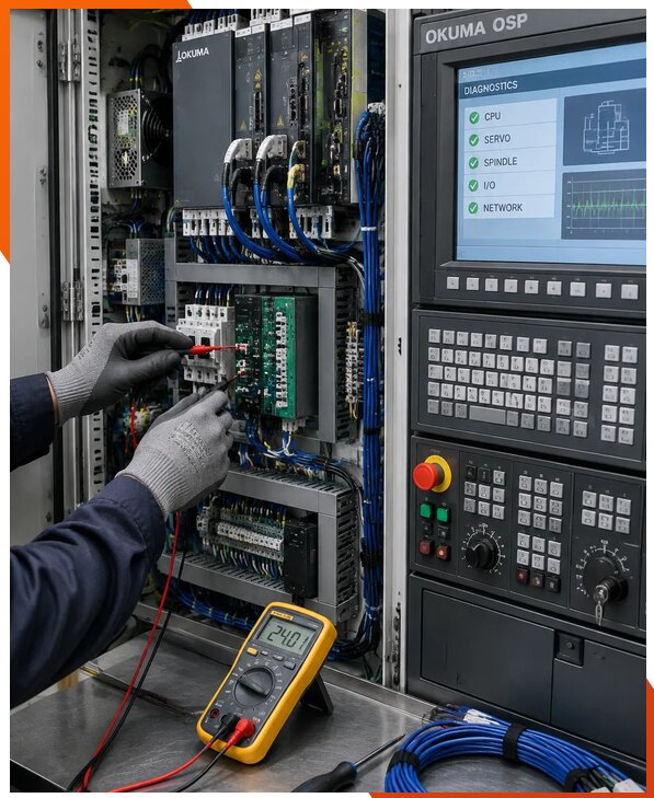 Ремонт систем ЧПУ Okuma OSP в Абакане